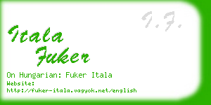 itala fuker business card